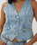 Davie Denim Vest - Blue