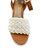 Isabel Cutout Platform Heel - Ecru/Brown