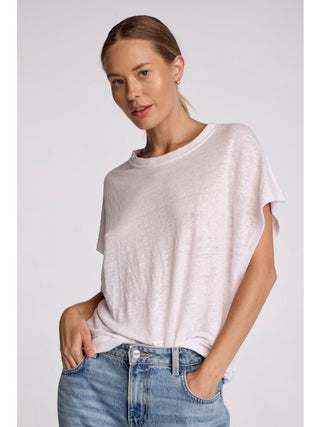 Linen Roxy Tee - White
