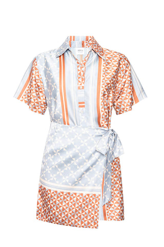 Kezia Dress - Checkered Tile