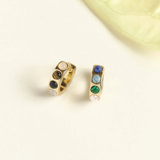 Mini Petra Huggie Hoop - Multi