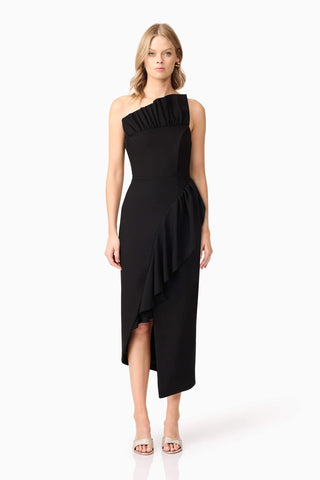 Ava Midi Dress - Black