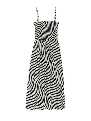 Sibelle Smocked Dress - Swirl Print