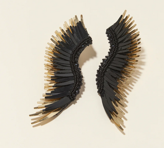 Madeline Earrings - Black Gold