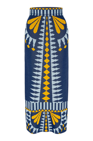 Keyah Skirt - Butterfly Jacq Knit