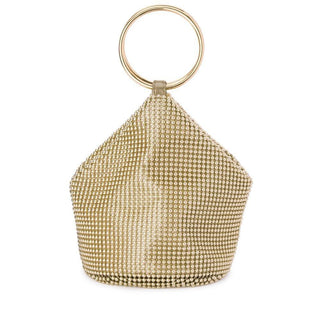 Bianca Mesh Handle Bag - Champagne