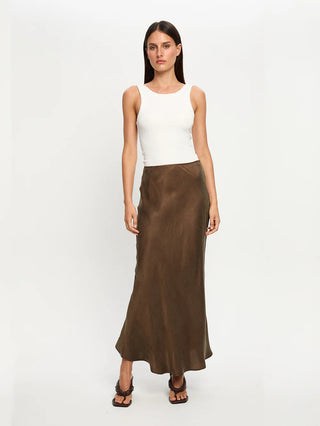 Jaxon Midi Skirt - Mocha