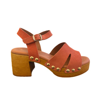 Matcha Clog - Coral Suede