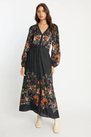 Molly Dress - Leopard Peony