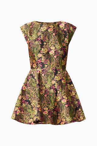 Cindy Mini Dress - Black Floral Multi