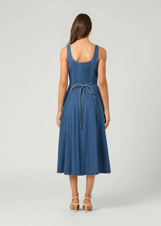 Belle Dress - Washed Denim