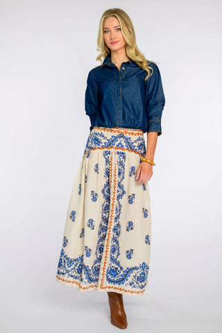 Phoebe Skirt - Handkerchief Ivory