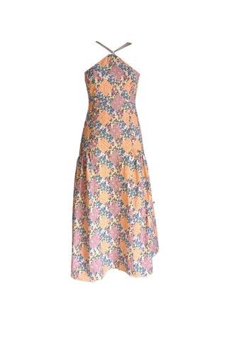 Martha Maxi Dress - Peach Sunset