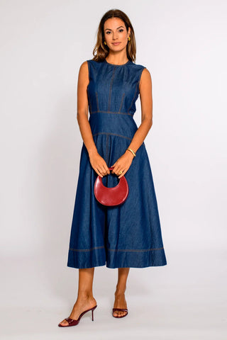 Claire Dress - Solid Denim