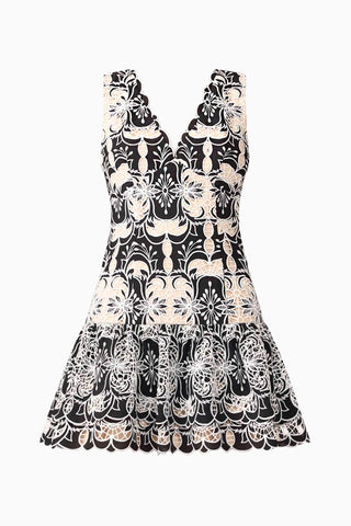 Jolie Mini Dress - Black/White