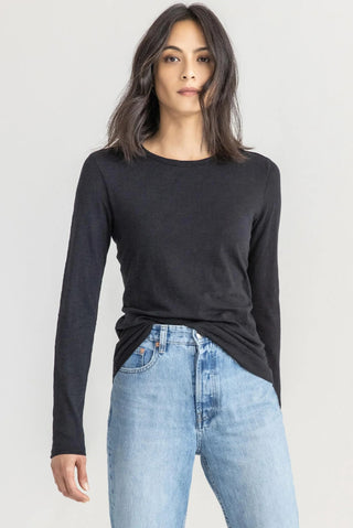 Long Sleeve Crewneck - Black