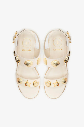 Madison Flat Sandal - Ivory