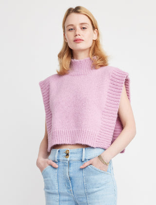 Rooney Open Side Sweater Vest - Pink