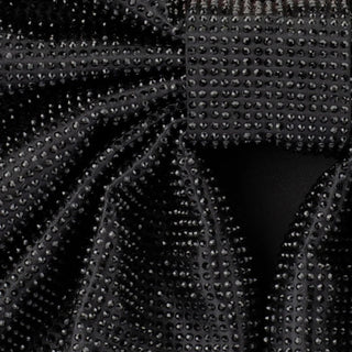 Drew Crystal Bow Bag - Black
