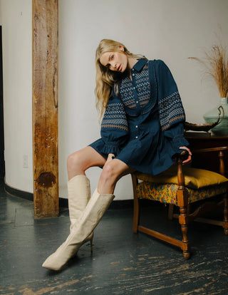 Walton Mini Dress - Pagent Blue