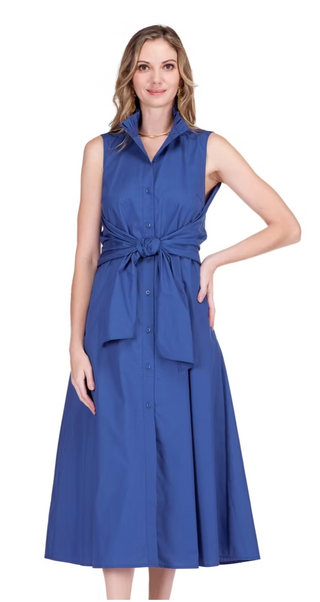 Back Wrap Maxi Dress - Navy