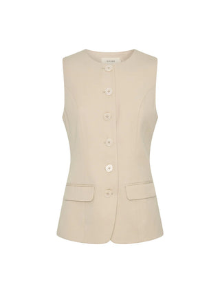 Hazel Vest - Cream