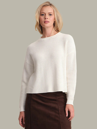 Daphne Cropped Pullover - Chalk
