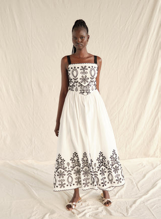 Maryl Maxi - Black + White