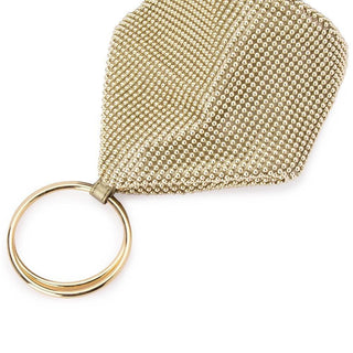 Bianca Mesh Handle Bag - Champagne
