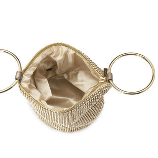 Bianca Mesh Handle Bag - Champagne