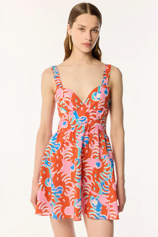 Mini Dress Coco CT - Red Geo Afro