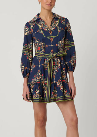 Evans Dress - Navy Multi
