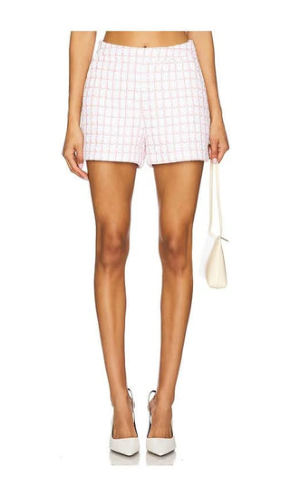 Bianca Shorts - Pink Tweed