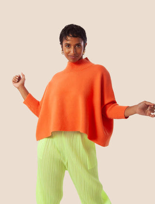 Aja Sweater - Orange Flame