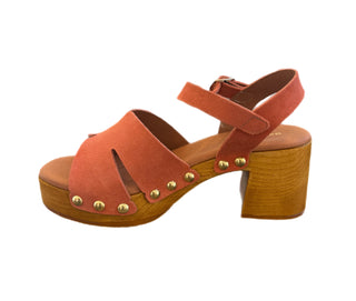 Matcha Clog - Coral Suede