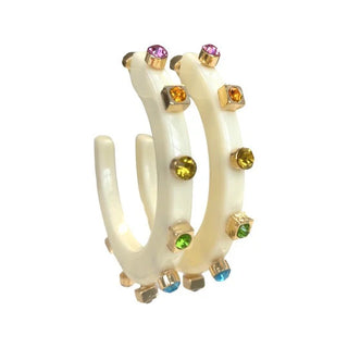 Small City Girl Hoops - Rainbow