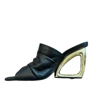 Aspen Heel - Black Leather