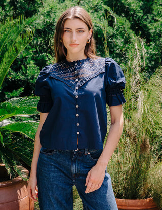 Sophie Top - Pagent Blue